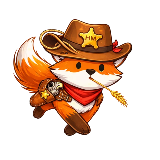 Cowboy Foxy character artwork