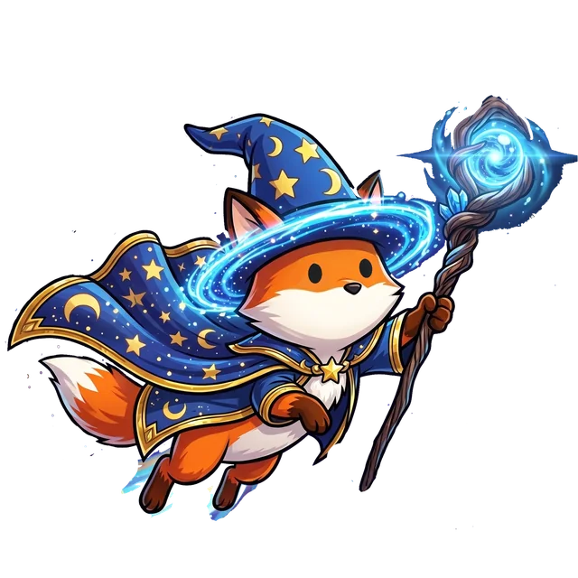 Wizard Foxy character artwork